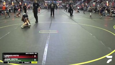 66 lbs Cons. Round 4 - Lorenzo Potts, Ares WC vs Averie Griffin, Detroit Grappling Academy