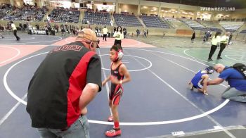 65 lbs Quarterfinal - Kasseus Delarosa, Mayhem vs Juan Vasquez, Lil Dons WC