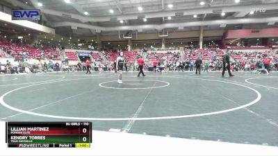 110 lbs Round 1 - Kendry Torres, Team Haysville vs Lillian Martinez, Pomona Elite