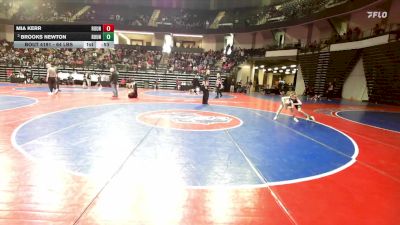 64 lbs Consi Of 8 #2 - Mia Kerr, Roundtree Wrestling Academy vs Brooks Newton, Roundtree Wrestling Academy