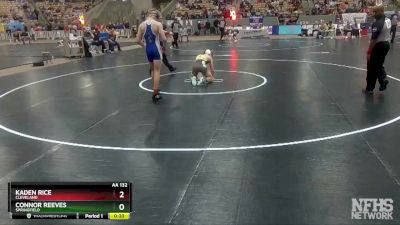 AA 132 lbs Cons. Round 1 - Connor Reeves, Springfield vs Kaden Rice, Cleveland
