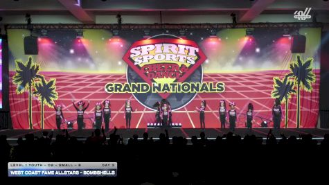 West Coast Fame Allstars - BOMBSHELLS [2026 L1 Youth - D2 - Small - B Day 3] 2026 Spirit Sports Grand Nationals