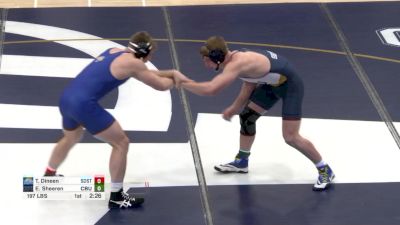 197 lbs Eli Sheeren, California Baptist vs Thomas Dineen, South Dakota State