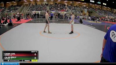 134 lbs Finals (8 Team) - Caden Juhl, Mazama vs Caleb Reilly, Estacada