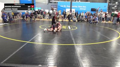 100 lbs Final - Braden Boardman, Shippensburg vs Gabriel Fisher, Jersey Shore