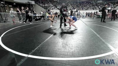 89 lbs Semifinal - Nevaeh Davis, Black Fox Wrestling vs Nayeli Rojas, Team Tulsa Wrestling Club