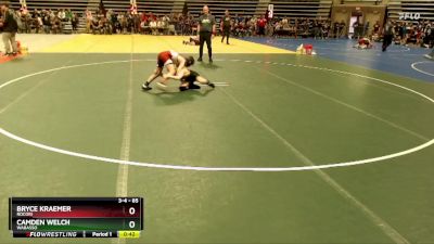 85 lbs Cons. Round 3 - Camden Welch, Wabasso vs Bryce Kraemer, Rocori
