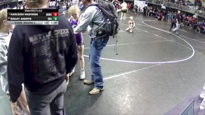 65 lbs Cons. Round 4 - Bailey Andrys, Sidney Wrestling Club vs Harleigh Hastings, Millard South Wrestling Club