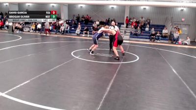 156-159 lbs Round 3 - David Garcia, Pleasanton vs Brogan Oliver, Westridge