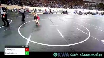 80 lbs Consolation - Parker McSperitt, Geary Youth Wrestling vs Avery Ashley, Hinton Takedown Club