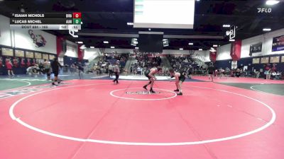 165 lbs 7th Place Match - Lucas Michel, Aliso Niguel vs Isaiah Nichols, Diamond Ranch
