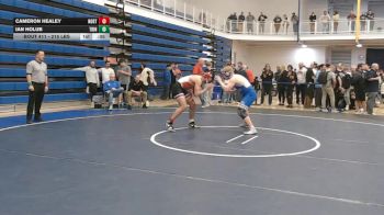 215 lbs 7th Place - Cameron Healey, North Hills vs Ian Holub, Trinity