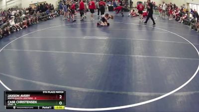 75 lbs Finals (8 Team) - Case Christensen, Utah vs Jaxson Avery, South Dakota Lightning