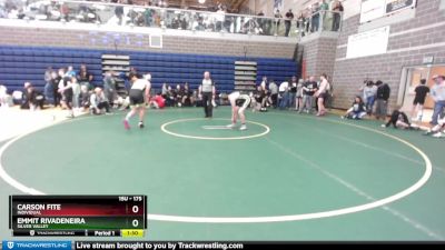 175 lbs Quarterfinal - Emmit Rivadeneira, Silver Valley vs Carson Fite, Individual