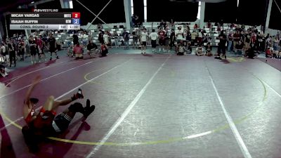 100 lbs Cons. Round 2 - Micah Vargas, Midwest Regional Training Center vs Isaiah Ruffin, Ruffin Trained Wrestling