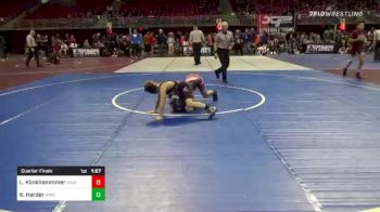 100 lbs Quarterfinal - Kaleb Harder, MWC Wrestling Academy vs Langdon Klinkhammmer, Unattached