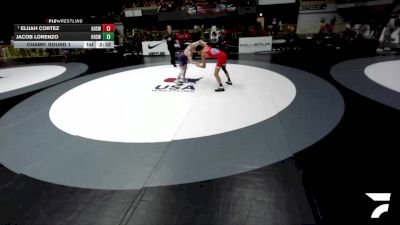 Champ. Round 1 - Davrius Gutierrez, Selma High School Wrestling vs Osiris Dossey, Diablo Wrestling Club