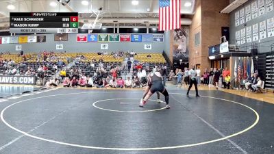 285 lbs 3rd Place Match - Mason Kump, Belmont Abbey vs Kale Schrader, Newberry