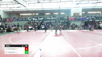 285 lbs Semifinal - Riccardi Fernandez, New Milford vs Keonta Crawford, Enfield