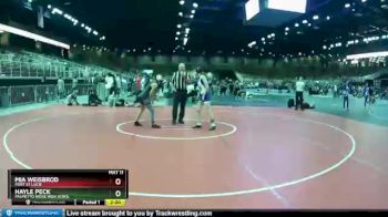 105 lbs Round 5 - Hayle Peck, Palmetto Ridge High Scool vs Mia Weisbrod, Port St Lucie