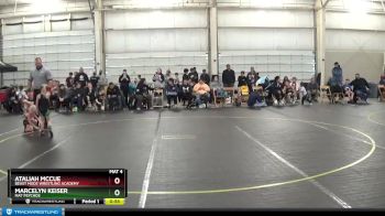 43 lbs Round 2 - Ataliah McCue, Beast Mode Wrestling Academy vs Marcelyn Keiser, Mat Psychos