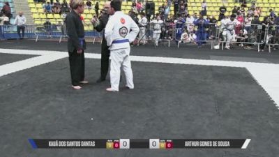 Arthur Gomes De Sousa vs Kauã Dos Santos Dantas 2026 CBJJE International BJJ Championships