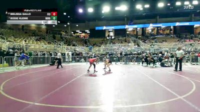 100 lbs Cons. Round 3 - Rosie Kleine, Monarch vs Melissa Gallo, Florida Christian School