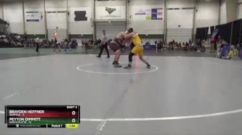 285 lbs Quarterfinals (8 Team) - Peyton Dimmitt, North Platte vs Brayden Heffner, Norfolk