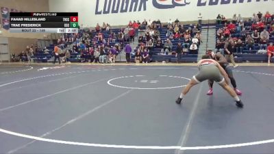 149 lbs Champ. Round 2 - Trae Frederick, Clackamas Community College vs Fahad Hillesland, Treasure Valley CC
