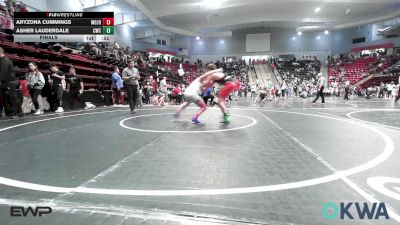 120 lbs Final - Aryzona Cummings, Mojo Grappling Academy vs Asher Lauderdale, Claremore Wrestling Club