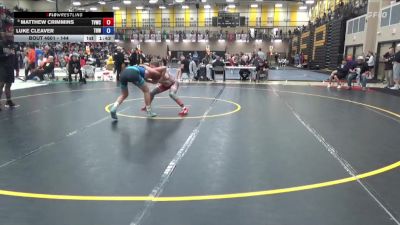 144 lbs Cons. Round 2 - Matthew Crimmins, Team Valley Wrestling Club vs Luke Cleaver, The Best Wrestler