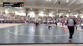 AA 113 lbs 5th Place Match - Micah Howe, Clarksville High School vs Bryson Church, Dobyns Bennett High School