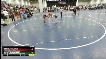 100 lbs 5th Place Match - Lincoln Valdez, Pomona Elite (PWCC) vs Wyatt Dannegger, Collum Trained School Of Wrestling