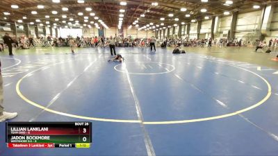 52 lbs Rd# 10- 4:00pm Saturday Final Pool - Lillian Lanklani, Team Ohio vs Jadon Bockmore, Westshore D.S