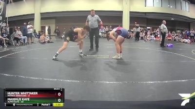 145 lbs Round 3 (6 Team) - Maximus Kaye, Alpha Elite vs Hunter Whittaker, Patriot Wrestling