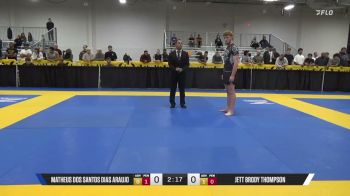 Jett Brody Thompson vs Matheus Dos Santos Dias Araujo 2026 Pan IBJJF Jiu-Jitsu No-Gi Championship
