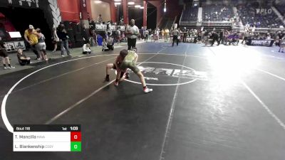 100 lbs Quarterfinal - Tryndon Mancilla, Ravage WC vs Landon Blankenship, Cody WC