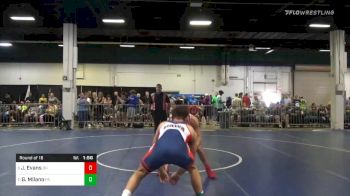 Match - Jake Evans, Oh vs Giuseppe Milano, Pa