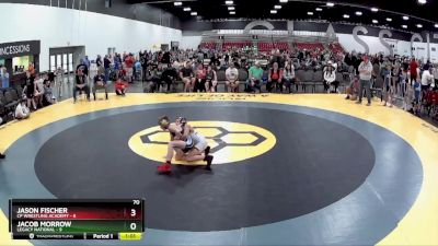 70 lbs Quarterfinals (8 Team) - Jacob Morrow, Legacy National vs Jason Fischer, CP Wrestling Academy