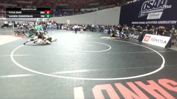 4A Boys 157 lbs Semifinal - Kainen Zimmerman, Pendleton Boys vs Kyle Zajic, Sweet Home Boys