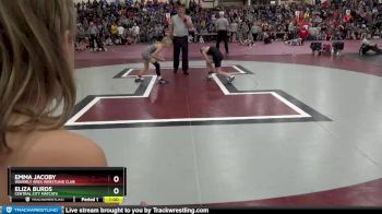 J-2 lbs Round 2 - Emma Jacoby, Waverly Area Wrestling Club vs Eliza Burds, Central City MatCats