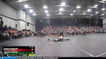 4A 120 lbs 1st Place Match - Wyatt Wheeler, North Myrtle Beach vs Bryson Harper, Dreher