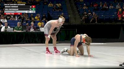 149 lbs Round 1 (16 Team) - Will Baysingar, Illinois vs Brock Herman, Little Rock