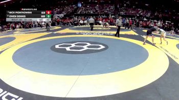 D1-150 lbs 7th Place Match - Nick Piontkowski, Olentangy vs Owen Dennis, Harrison