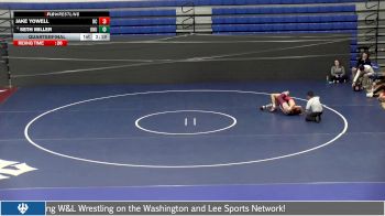 141 lbs Quarterfinal - Jake Yowell, Roanoke College vs Seth Miller, Ohio Northern University