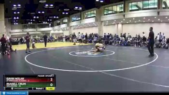 126 lbs Champ Round 1 (16 Team) - Russell Crum, Wellington vs Gavin Nolan, D1 Wrestling Academy