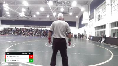 157 lbs Cons. Round 2 - Jake Noreyko, Aliso Niguel vs Noah Gonzalez, Murieta Valley