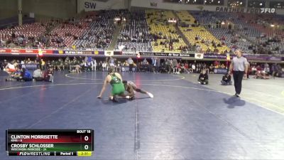 174 lbs 2nd Wrestleback (16 Team) - Crosby Schlosser, Wisconsin-Parkside vs Clinton Morrisette, King