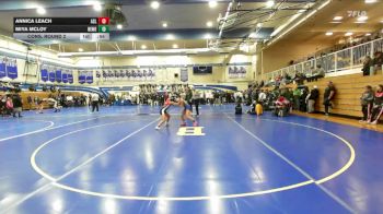115 lbs Cons. Round 2 - Miya Mcloy, Newark Memorial vs Annica Leach, Arroyo (San Lorenzo)
