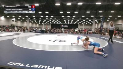 100 lbs Semis - Mya Beckett, Team Nazar Training Center vs Peggy Susan Dean, Betterman Elite Wrestling